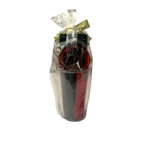 NEW Starbucks Tumbler Holiday Christmas Red Green 16oz 2021 Straw Gift Tag - Picture 4 of 8